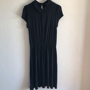 ModCloth Black Dress with Peter Pan Collar